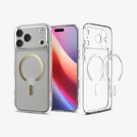 SPIGEN Ultra Hybrid Magfit case iPhone 17 Pro / iPhone 18 Pro transparent-gold