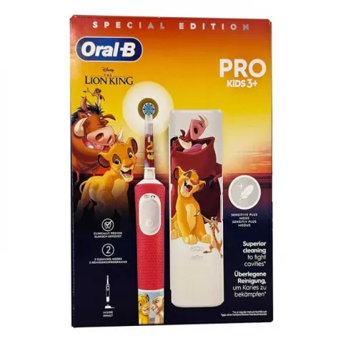 ORAL-B Pro 103 Oroszlánkirály gyerek elektromos fogkefe + úti tok