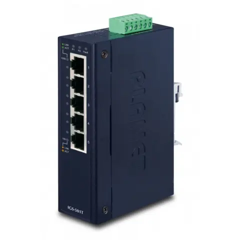 PLANET IGS-501T Industrial Gigabit Ethernet Switch 5-Port