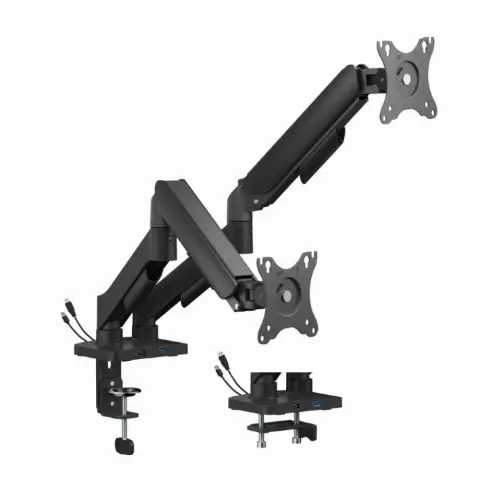 GEMBIRD MA-DA2U-01 Monitor állvány dupla asztalra szerelhető 17"-32"