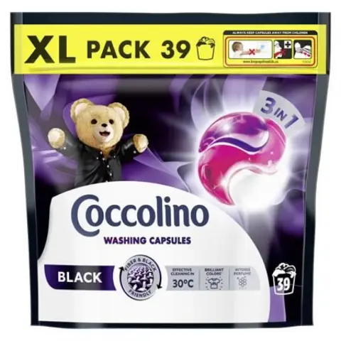 COCCOLINO 64992137 3in1 Black Laundry Capsules 39 pcs
