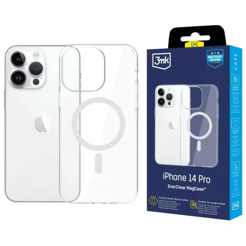 3MK EverClear MagCase case for iPhone 14 Pro transparent