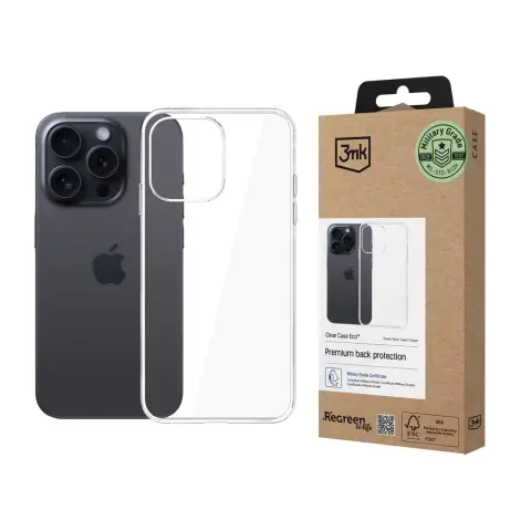 3MK Clear Case Eco iPhone 16 Pro átlátszó