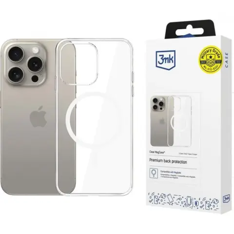 3MK Clear MagCase tok iPhone 15 Pro Max átlátszó