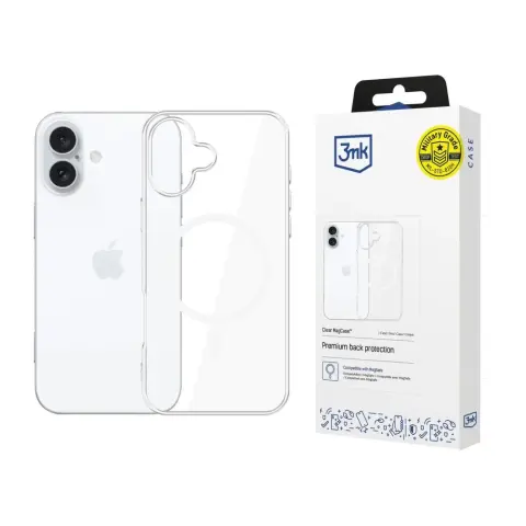 3MK Clear MagCase tok iPhone 16 átlátszó