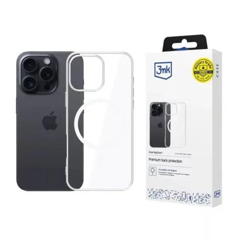 3MK Clear MagCase tok iPhone 16 Pro Max átlátszó