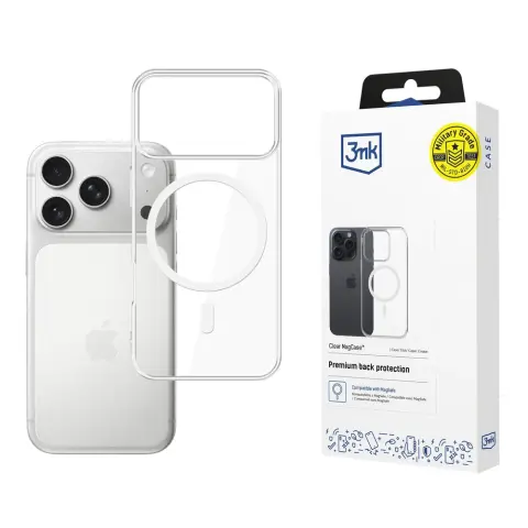 3MK Clear MagCase tok iPhone 17 Pro / iPhone 18 Pro átlátszó