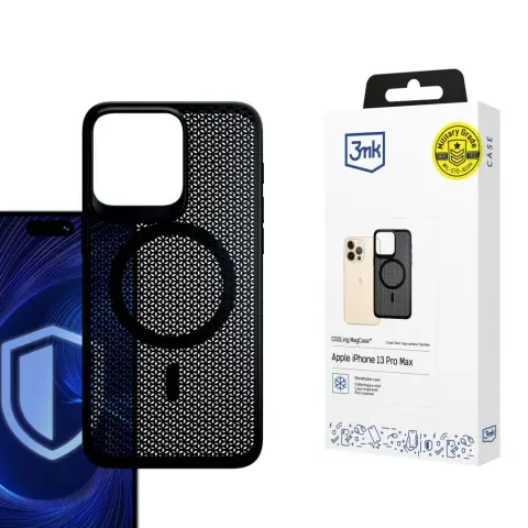 3MK COOLing MagCase breathable case iPhone 13 Pro Max black