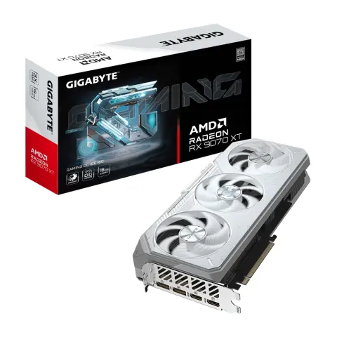 GIGABYTE GV-R907XGAMINGOCICE-16GD Radeon RX 9070 XT 16GB GDDR6 GAMING OC ICE PCIE
