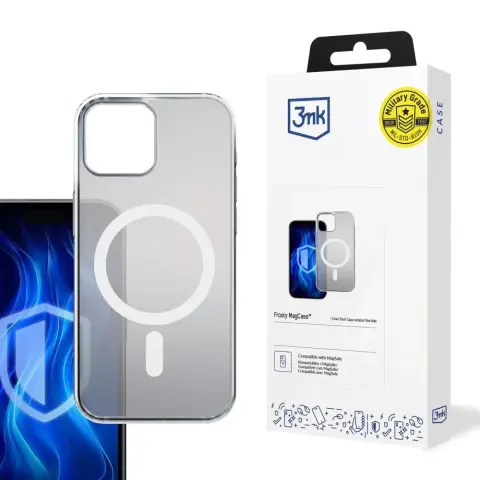 3MK Frosty MagCase tok Apple iPhone 15 füstös-fehér