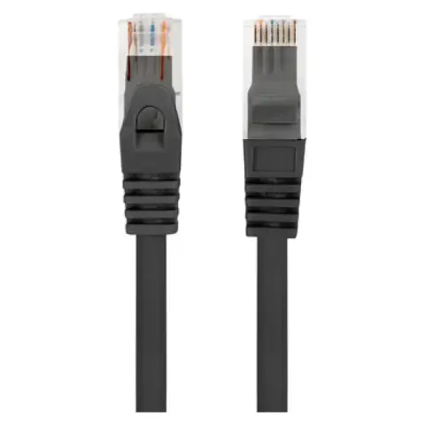 LANBERG UTP CAT6 Összekötő Fekete 50cm PCU6-10CU-0050-BK