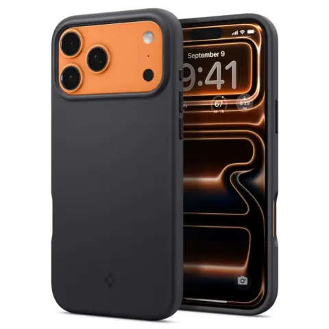 SPIGEN Silicone Fit MagFit MagSafe tok iPhone 17 Pro Max / iPhone 18 Pro Max fekete
