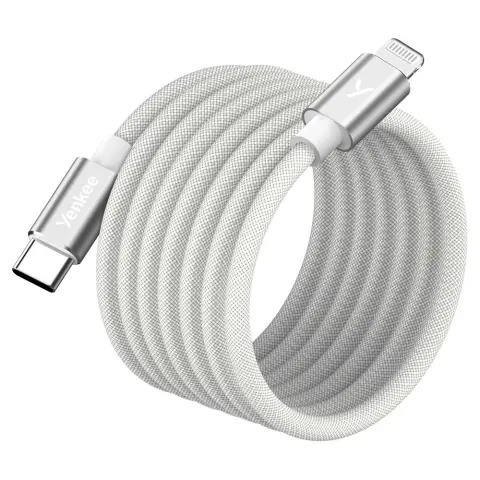 YENKEE USB 2.0 Type C Lightning Punjač/podaci Bijela 1.5m 8590669394470