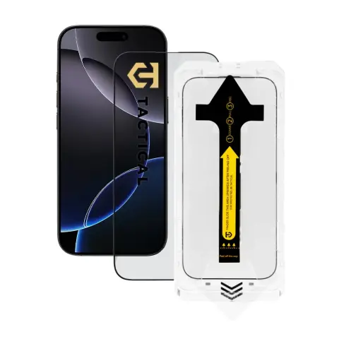 TACTICAL Impact Barrier kijelzővédő üvegfólia iPhone 17 Pro / iPhone 18 Pro fekete