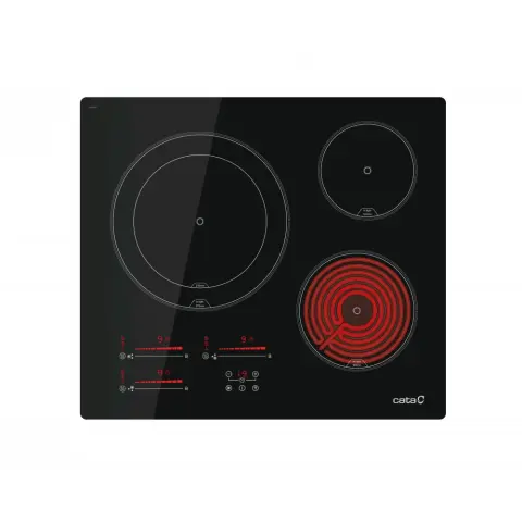CATA TDM-6003 BK built-in ceramic hob 60cm Black