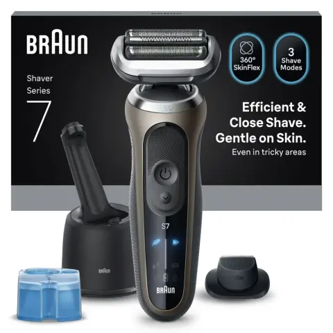 BRAUN Series 7 72-C7200CC Wet&Dry Elektromos borotva utazótokkal fekete