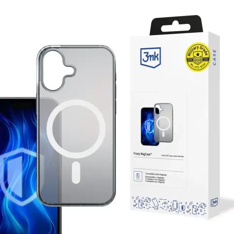 3MK Frosty MagCase tok Apple iPhone 16 füstös-fehér