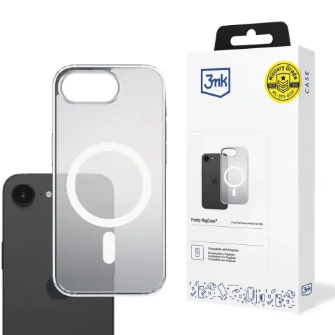 3MK Frosty MagCase case for Apple iPhone 16e smoky white