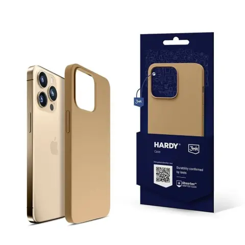 3MK Hardy Silicone MagCase tok iPhone 14 Pro Max arany