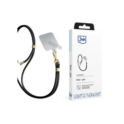 3MK EasyClip 2in1 Nyakpánt tok betéttel fekete-arany