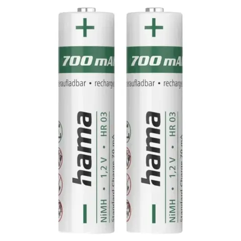 HAMA NiMH mikro ceruza akku (AAA) 700mAh 2db