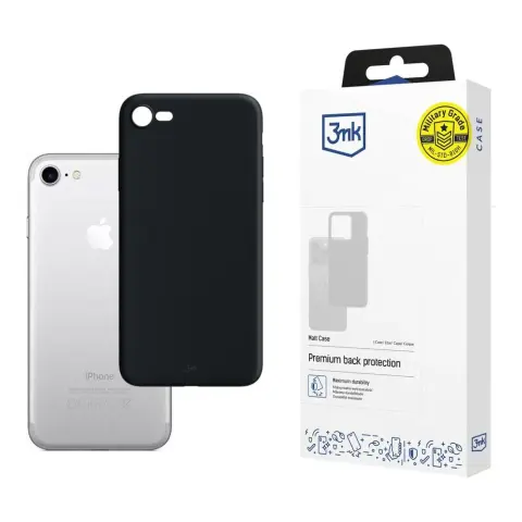 3MK Matt Case hátlaptok iPhone 7 / 8 fekete