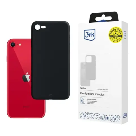 3MK Matt Case hátlaptok iPhone SE 2020 / SE 2022 fekete