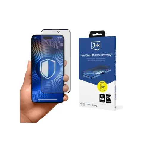 3MK HardGlass Matt Max Privacy betekintésvédő iPhone 14 Pro Max