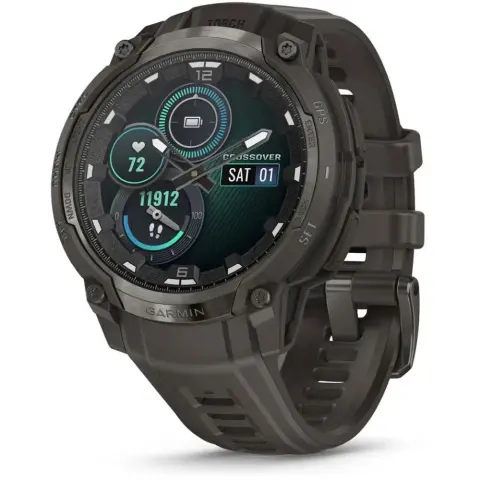 GARMIN Instinct Crossover Amoled dark gray dark gray silicone strap