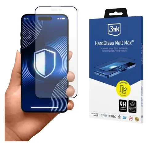 3MK HardGlass Matt Max kijelzővédő iPhone 16 Pro Max