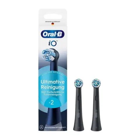 ORAL-B iO Ultimative Elektromos fogkefe fej dupla csomag fekete
