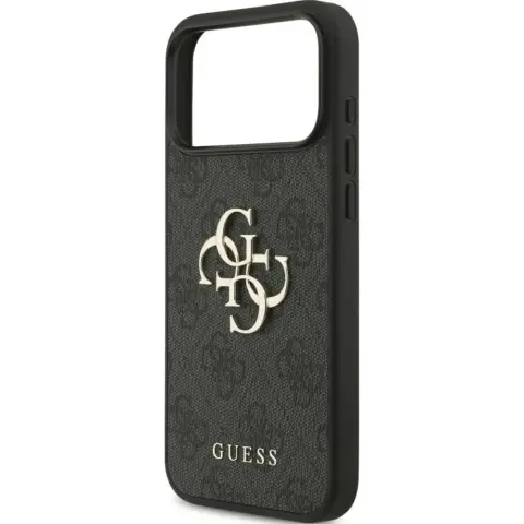 GUESS 4G Big Metal Logo tok Apple iPhone 17 Pro Max / iPhone 18 Pro Max fekete