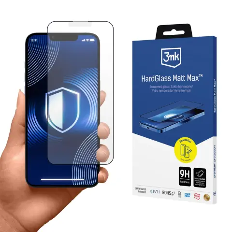 3MK HardGlass Matt Max kijelzővédő iPhone 13/13 Pro/14