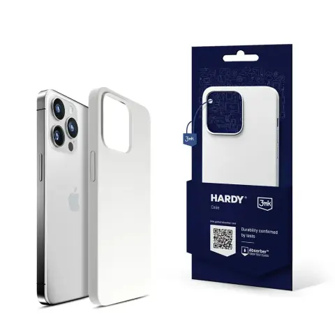 3MK Hardy Silicone MagCase tok iPhone 15 Pro fehér