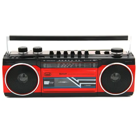 TREVI RR501 USB BT kazettás rádió piros