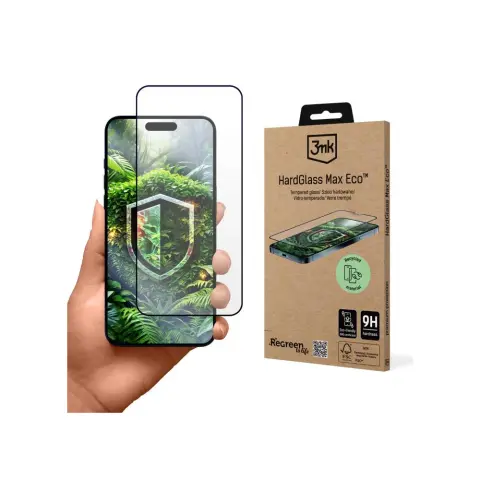 3MK HardGlass Max Eco kijelzővédő iPhone 16 Pro fekete