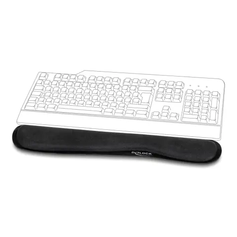DELOCK 12558 Csuklótámasz billentyűzethez vagy laptophoz fekete