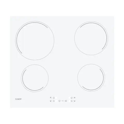 CANDY CH64CCW Ceramic cooktop White