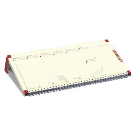TOPTIMER Calendar desk horizontal with notepad 2026 burgundy