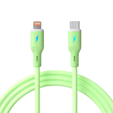 AKYGA USB 2.0 Type C Lightning Töltő/adat zelena 1m AK-USB-73