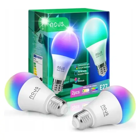 NOUS P3 okos Tuya Wi-Fi RGB izzó E27 2db
