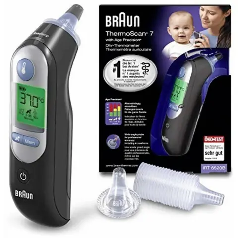 BRAUN IRT 6520 ThermoScan 7 Age Precision Digitális lázmérő fekete