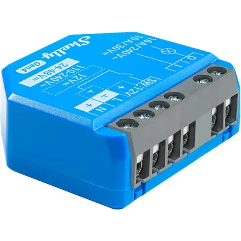 SHELLY 1 Gen4 egy áramkörös Wi-Fi + Bluetooth okosrelé