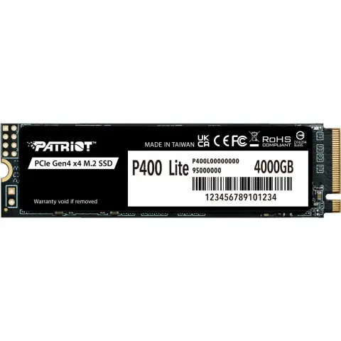 PATRIOT 4TB P400 Lite M.2 PCIe M.2 2280 P400LP4KGM28H
