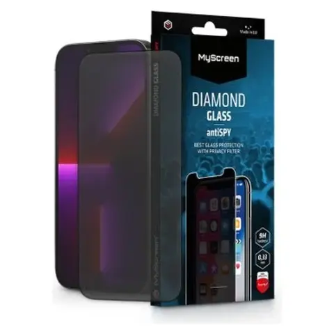 MYSCREEN Diamond Glass AntiSpy képernyővédő iPhone 13 Pro Max