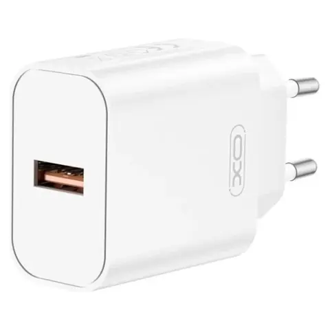 XO CE33 Mains Charger QC 18W + USB Type C cable white