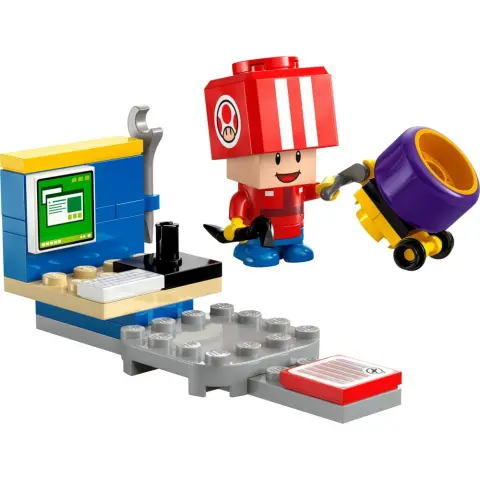 LEGO Super Mario Kart - Toad box csapat figura 30702