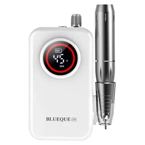 Blueque BQ-119 Elektromos csiszológép akkumulátorral és kijelzővel fehér