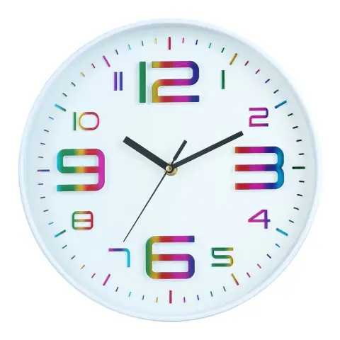 TOO CL-3436 Rainbow ceas de perete alb-colorat