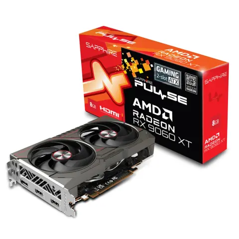 SAPPHIRE 11350-05-20G Radeon RX 9060 XT 8GB GDDR6 PULSE GAMING PCIE